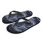 Astrology Pisces Sign Print Flip Flops