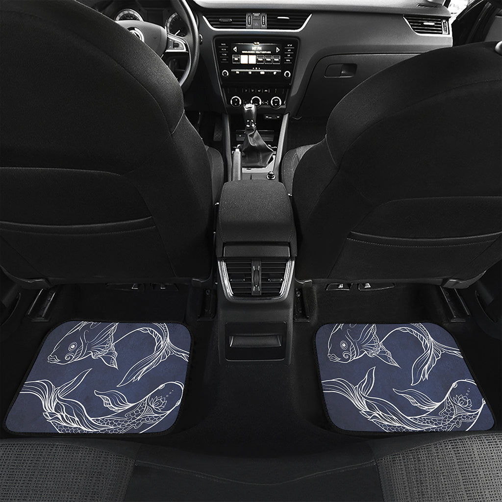 Astrology Pisces Sign Print Front and Back Car Floor Mats