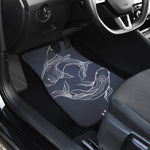 Astrology Pisces Sign Print Front and Back Car Floor Mats