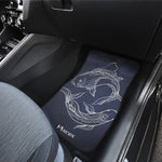 Astrology Pisces Sign Print Front and Back Car Floor Mats