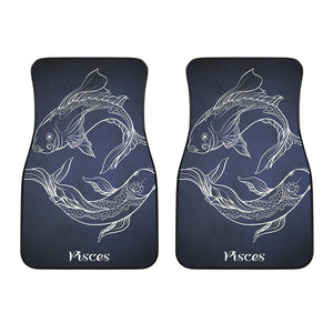 Astrology Pisces Sign Print Front Car Floor Mats