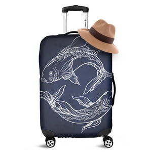 Astrology Pisces Sign Print Luggage Cover