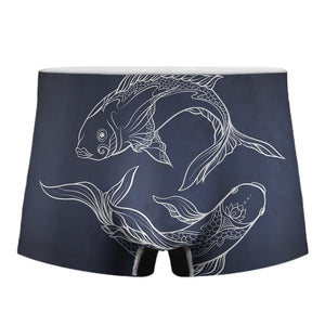 Astrology Pisces Sign Print Men's Boxer Briefs