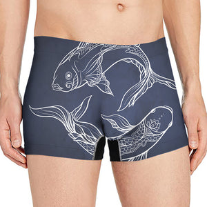 Astrology Pisces Sign Print Men's Boxer Briefs