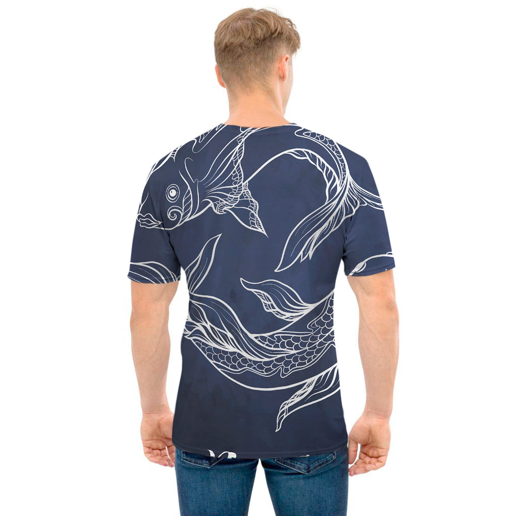 Astrology Pisces Sign Print Men's T-Shirt