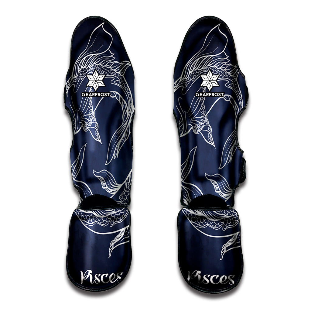 Astrology Pisces Sign Print Muay Thai Shin Guard