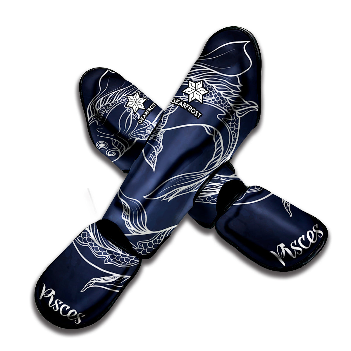 Astrology Pisces Sign Print Muay Thai Shin Guard