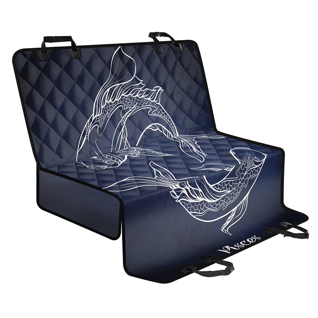 Astrology Pisces Sign Print Pet Car Back Seat Cover