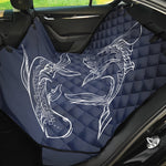 Astrology Pisces Sign Print Pet Car Back Seat Cover