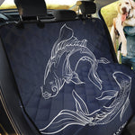 Astrology Pisces Sign Print Pet Car Back Seat Cover