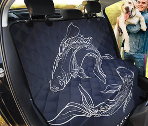 Astrology Pisces Sign Print Pet Car Back Seat Cover