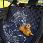 Astrology Pisces Sign Print Pet Car Back Seat Cover