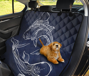 Astrology Pisces Sign Print Pet Car Back Seat Cover