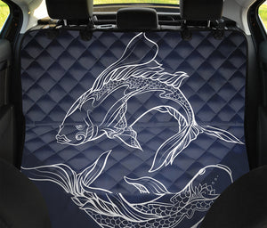 Astrology Pisces Sign Print Pet Car Back Seat Cover