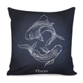 Astrology Pisces Sign Print Pillow Cover