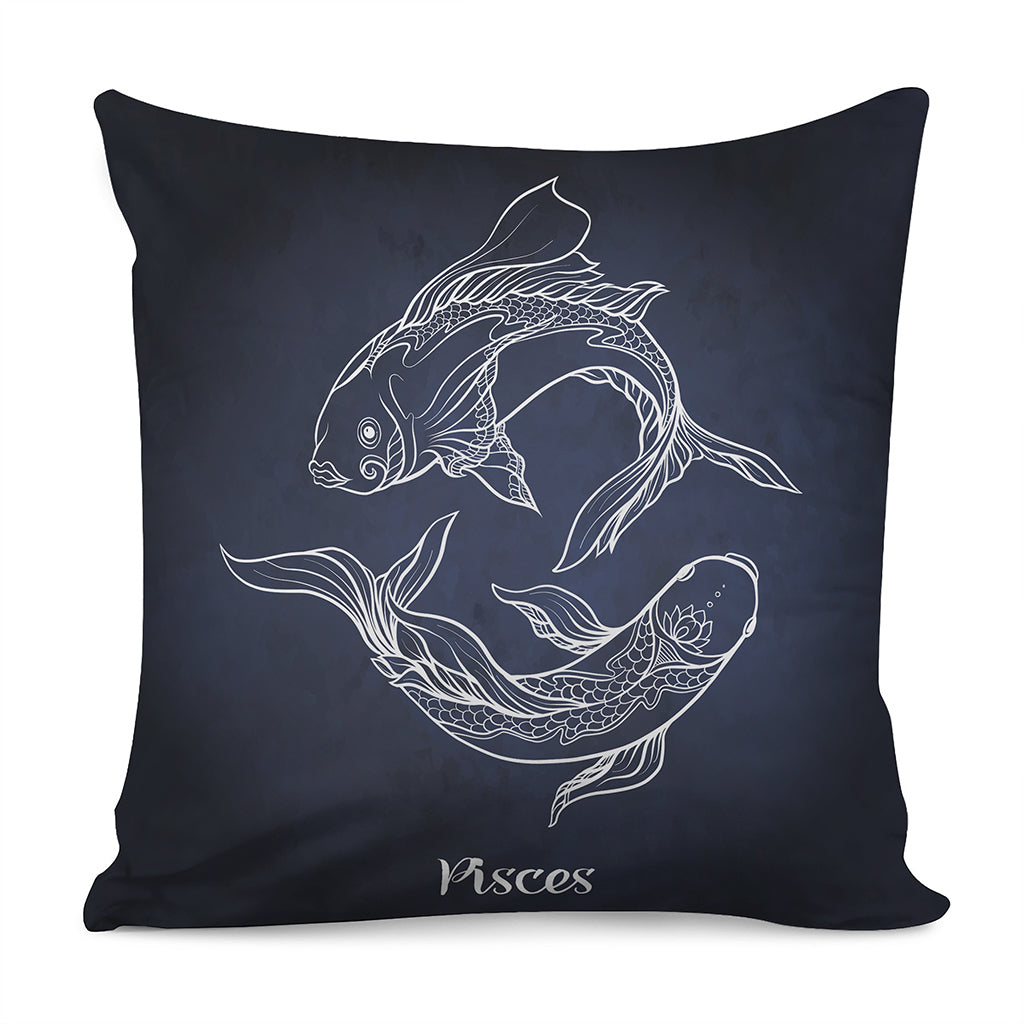 Astrology Pisces Sign Print Pillow Cover