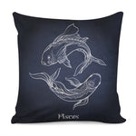 Astrology Pisces Sign Print Pillow Cover