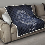 Astrology Pisces Sign Print Quilt