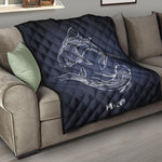 Astrology Pisces Sign Print Quilt