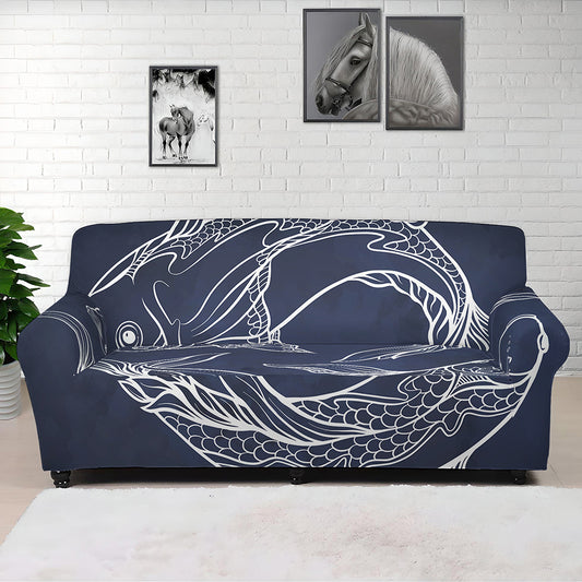 Astrology Pisces Sign Print Sofa Cover