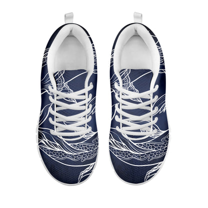 Astrology Pisces Sign Print White Sneakers
