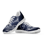 Astrology Pisces Sign Print White Sneakers