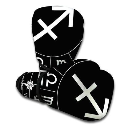 Astrology Sagittarius Sign Print Boxing Gloves