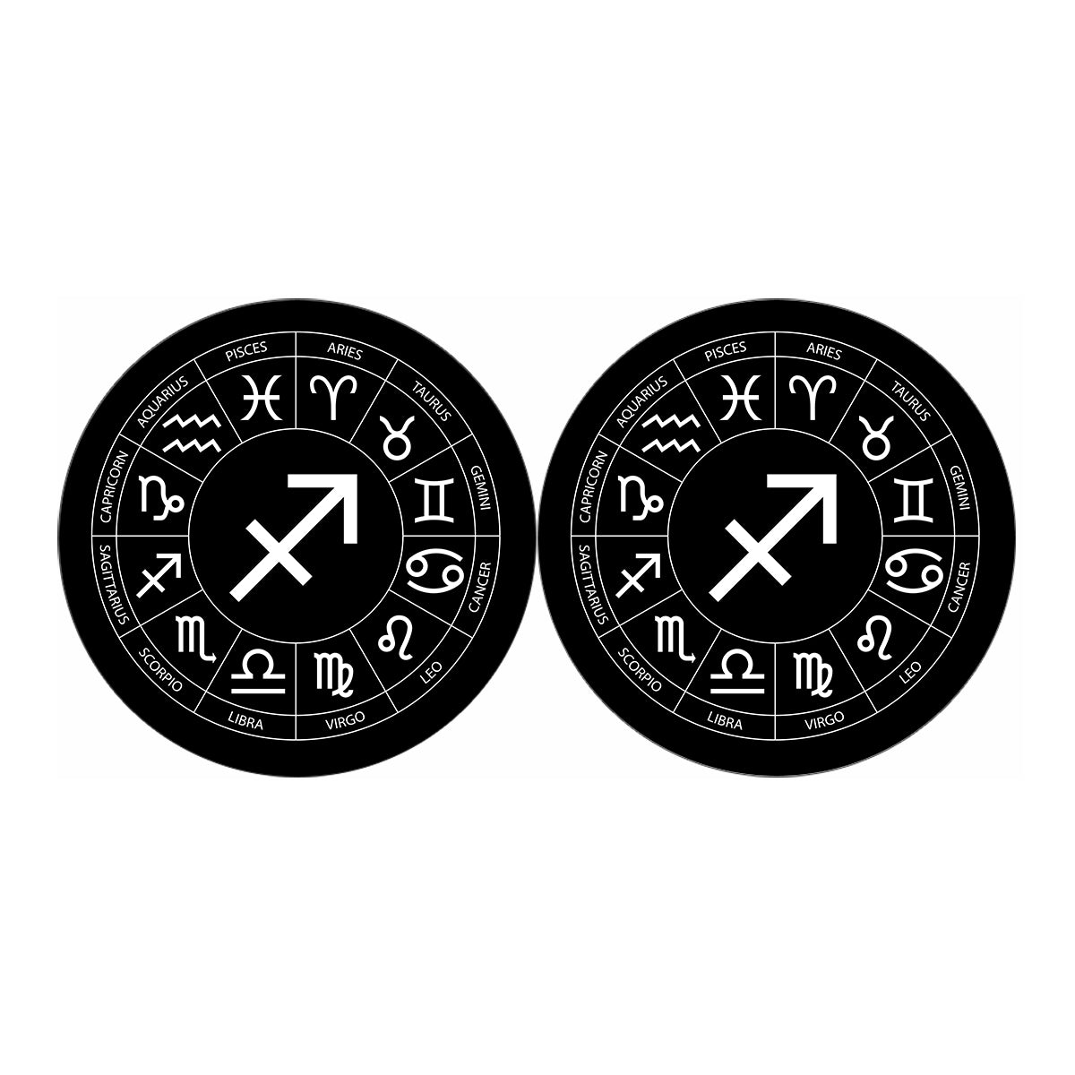Astrology Sagittarius Sign Print Car Coasters