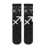 Astrology Sagittarius Sign Print Crew Socks