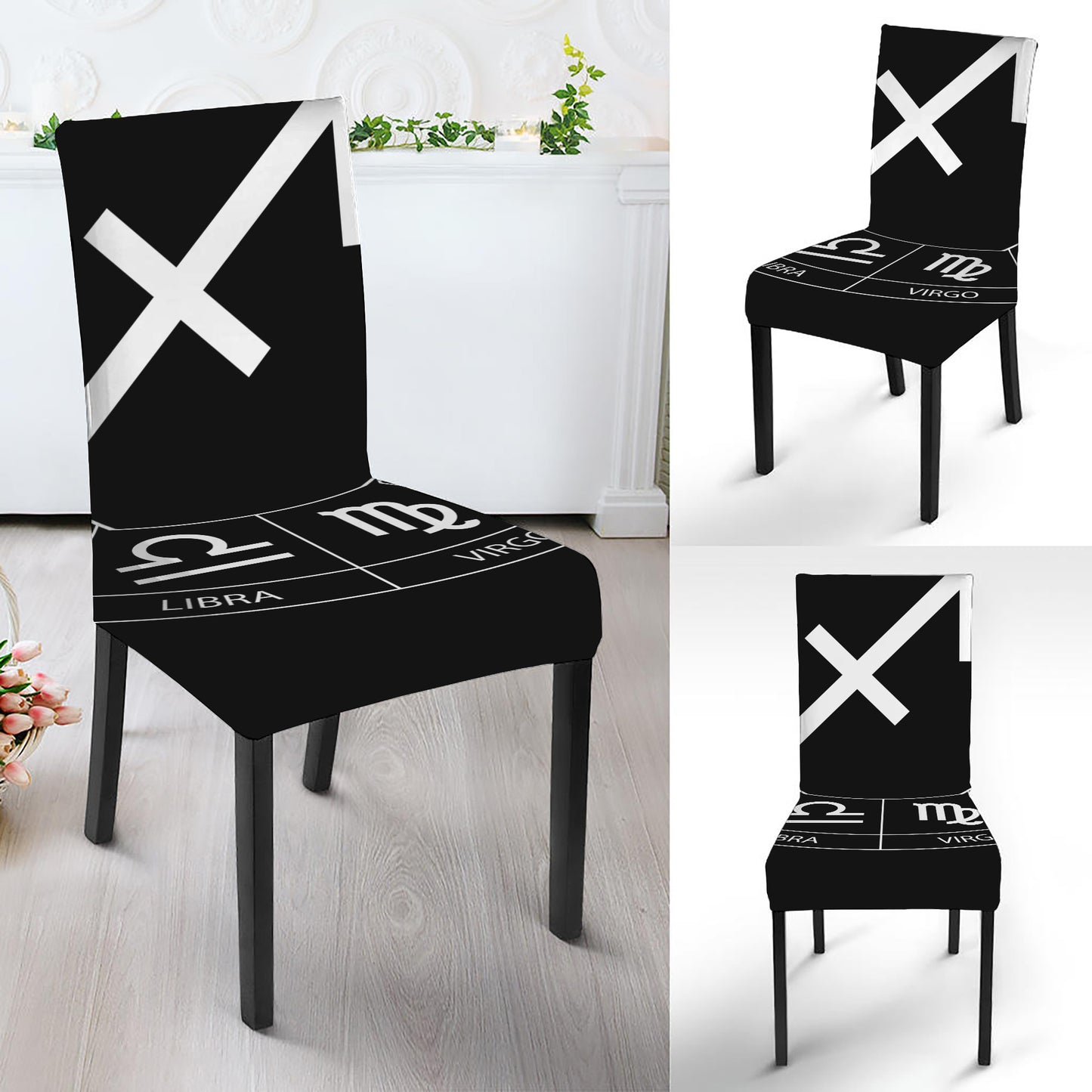 Astrology Sagittarius Sign Print Dining Chair Slipcover