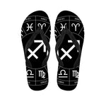 Astrology Sagittarius Sign Print Flip Flops