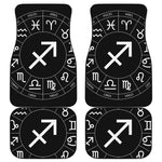 Astrology Sagittarius Sign Print Front and Back Car Floor Mats