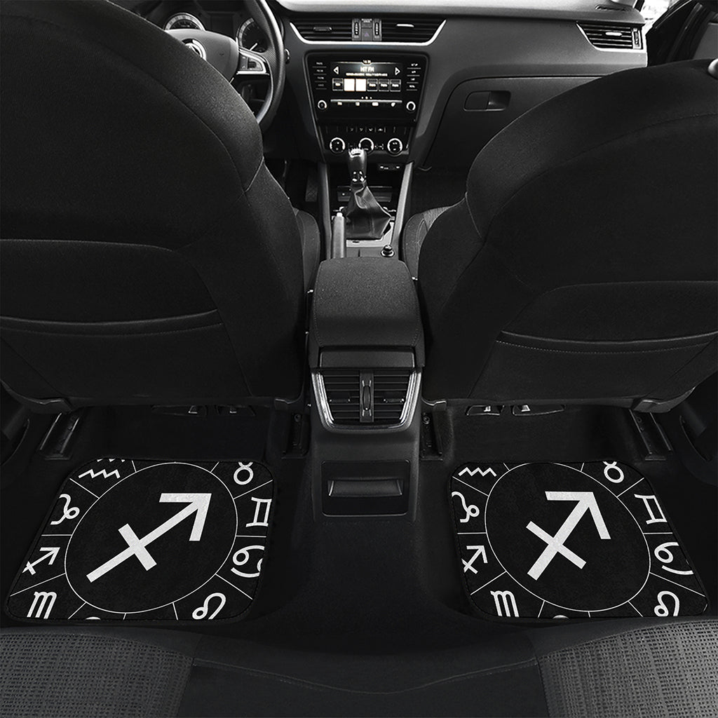 Astrology Sagittarius Sign Print Front and Back Car Floor Mats