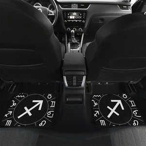 Astrology Sagittarius Sign Print Front and Back Car Floor Mats