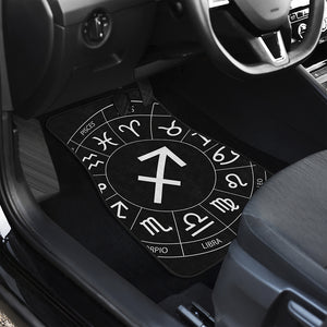 Astrology Sagittarius Sign Print Front and Back Car Floor Mats