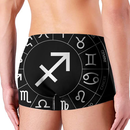 Astrology Sagittarius Sign Print Men's Boxer Briefs