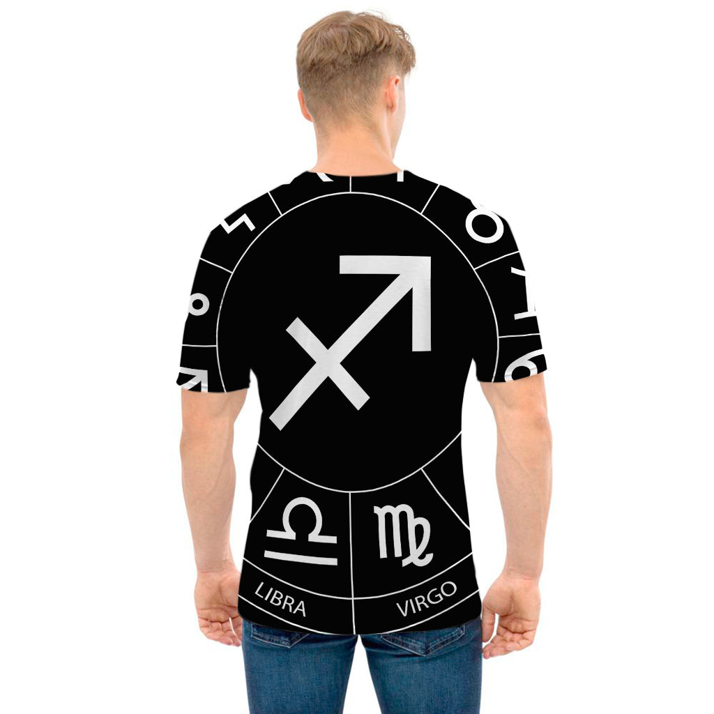 Astrology Sagittarius Sign Print Men's T-Shirt