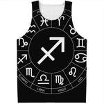Astrology Sagittarius Sign Print Men's Tank Top
