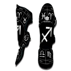 Astrology Sagittarius Sign Print Muay Thai Shin Guard