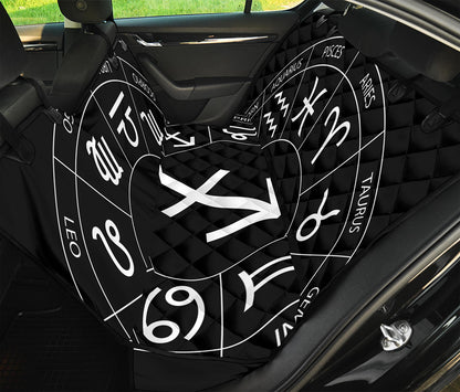 Astrology Sagittarius Sign Print Pet Car Back Seat Cover