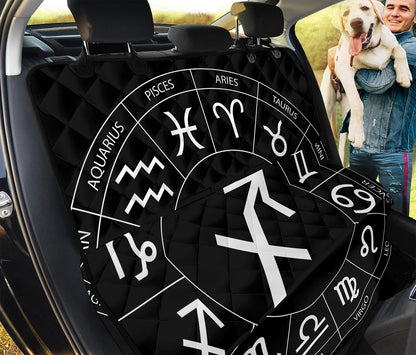 Astrology Sagittarius Sign Print Pet Car Back Seat Cover