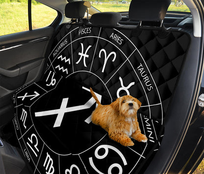 Astrology Sagittarius Sign Print Pet Car Back Seat Cover