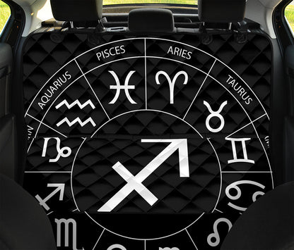 Astrology Sagittarius Sign Print Pet Car Back Seat Cover