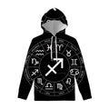 Astrology Sagittarius Sign Print Pullover Hoodie