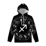 Astrology Sagittarius Sign Print Pullover Hoodie