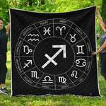 Astrology Sagittarius Sign Print Quilt