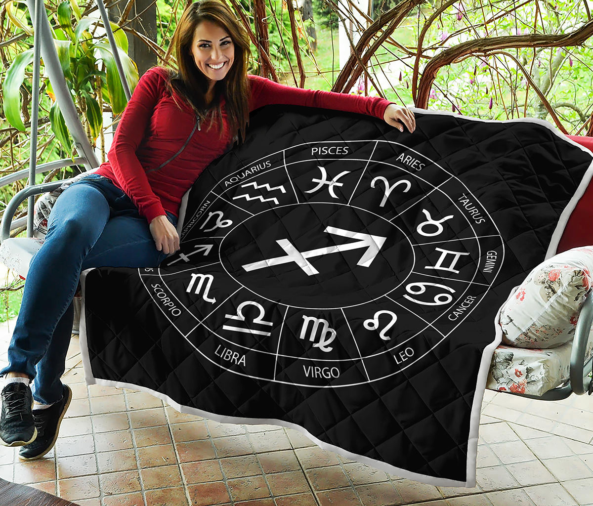 Astrology Sagittarius Sign Print Quilt
