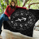 Astrology Sagittarius Sign Print Quilt