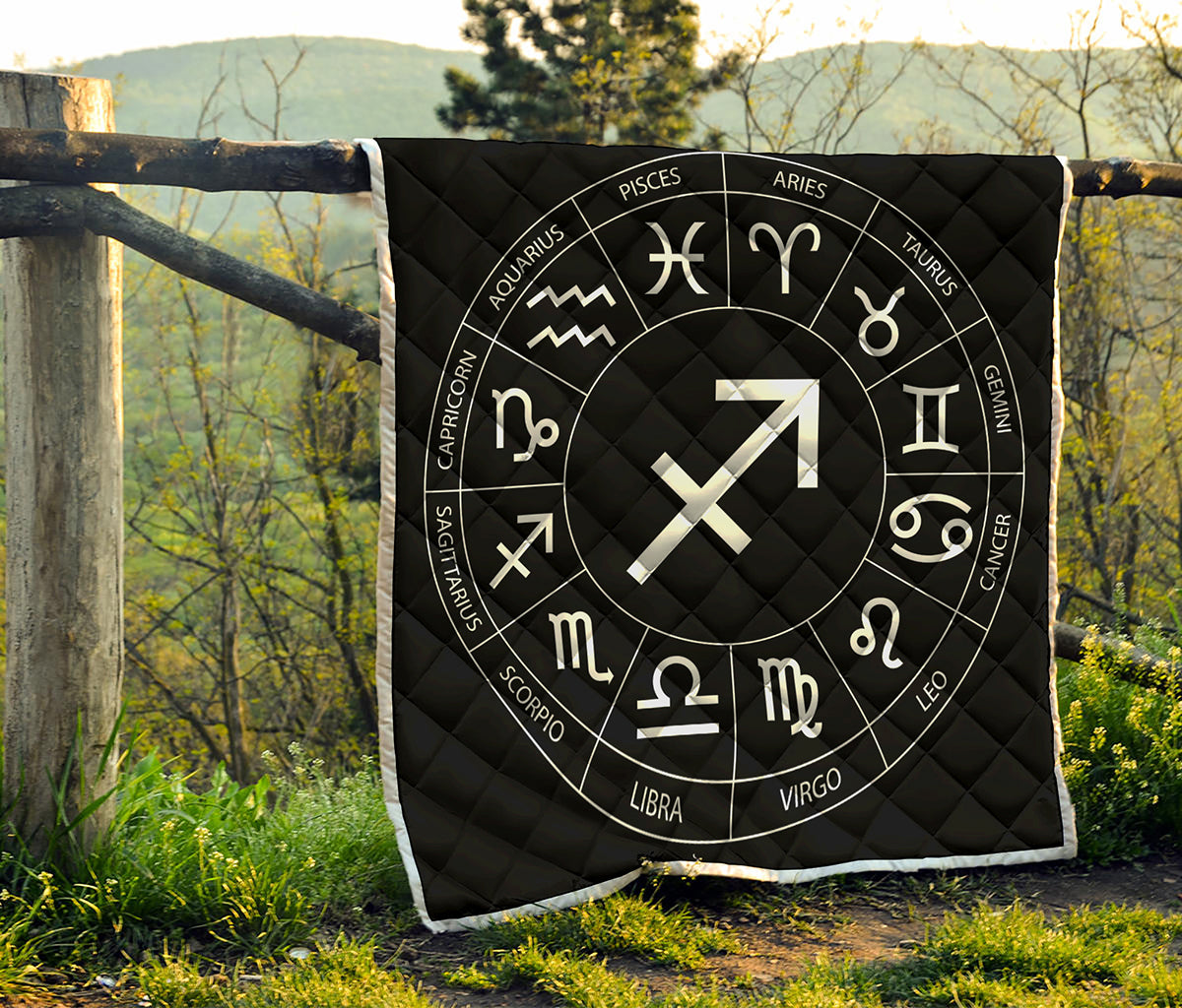 Astrology Sagittarius Sign Print Quilt