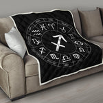 Astrology Sagittarius Sign Print Quilt